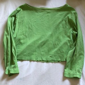 Green Crop Top